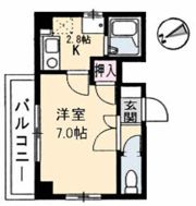 カルチェ佐川の間取り画像