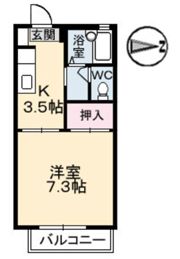セフィラSSK A棟の間取り画像
