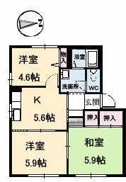 フレグランスRの間取り画像