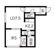 クラリス豊平Ⅱの間取り画像