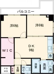 メトロハイツ花くまの間取り画像