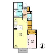 サニーフラット Dの間取り画像