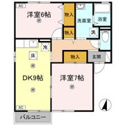ハイツ田園 Ⅱ A棟の間取り画像