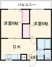 メイプルコートの間取り画像