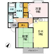 ハイカムール優の間取り画像