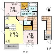 フィリア A棟の間取り画像