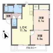 シャーメゾン二木Aの間取り画像