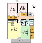 セジュールまどかの間取り画像