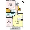 D-room上須恵の間取り画像
