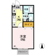 コーポラス羽屋Aの間取り画像