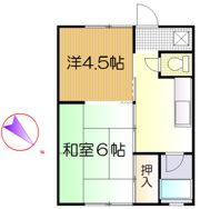 大下アパートの間取り画像