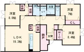 リアライズ松陰Ⅵの間取り画像