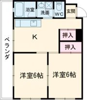 コーポラス上の橋の間取り画像