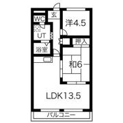 ハイツ花水木の間取り画像