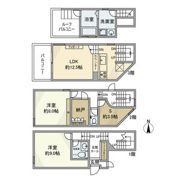 下目黒戸建の間取り画像