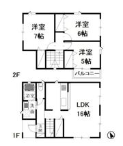 サニープレインⅡ Cの間取り画像