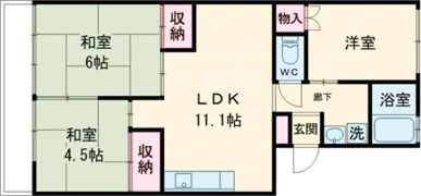 第1石田マンションの間取り画像
