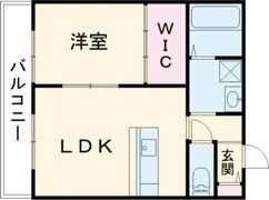 ウエスト魚住Ⅱの間取り画像