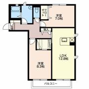 ヴェルドミール Bの間取り画像