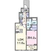 ロジュマンⅢの間取り画像