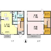 ソレイユ新城の間取り画像