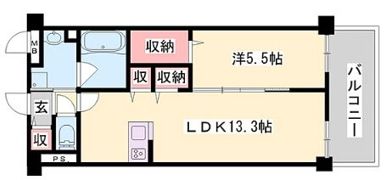 OA FLAT阿成の間取り画像