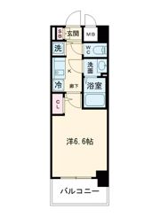 プレサンス南森町駅前の間取り画像