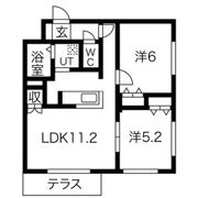 La luce 北41条の間取り画像