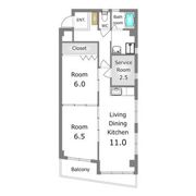 あさひレジデンス弐番館EASTの間取り画像