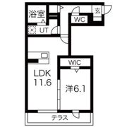 ザ・アパートメント谷上の間取り画像