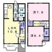 花メゾンAの間取り画像