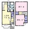 花メゾンAの間取り画像