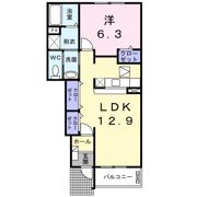 花メゾンCの間取り画像