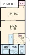 リタリッチ四番館の間取り画像