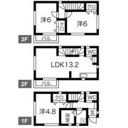 浦和区本太貸家の間取り画像