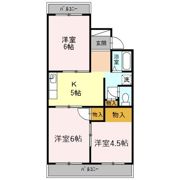 コーポ旭野 B棟の間取り画像