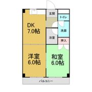 コーポワシノⅠの間取り画像