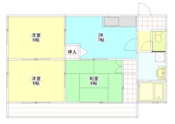 ビラパークサイドの間取り画像