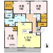 ファミーユ東手城 A棟の間取り画像