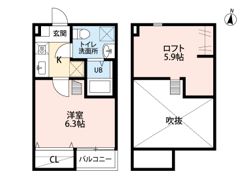 シャンテスクエア新田の間取り画像