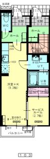 トレーフルⅢの間取り画像