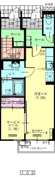 トレーフルⅢの間取り画像