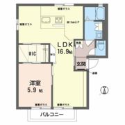 エントピア西原 A棟の間取り画像
