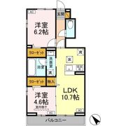 ルシアン メゾンの間取り画像