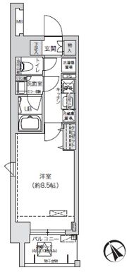 ブランシエスタ駒込の間取り画像
