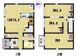 PRIME ASSET高座渋谷 2号棟の間取り画像