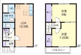 ラポールIWAI Ⅱの間取り画像