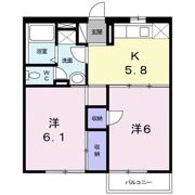 グリンピア古都Aの間取り画像