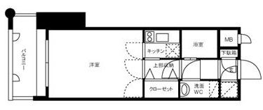 エステートモア天神STUDIOの間取り画像