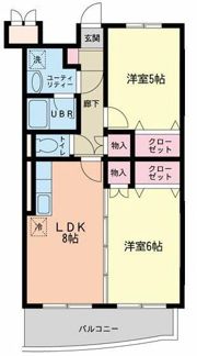 レーヴサンティールの間取り画像